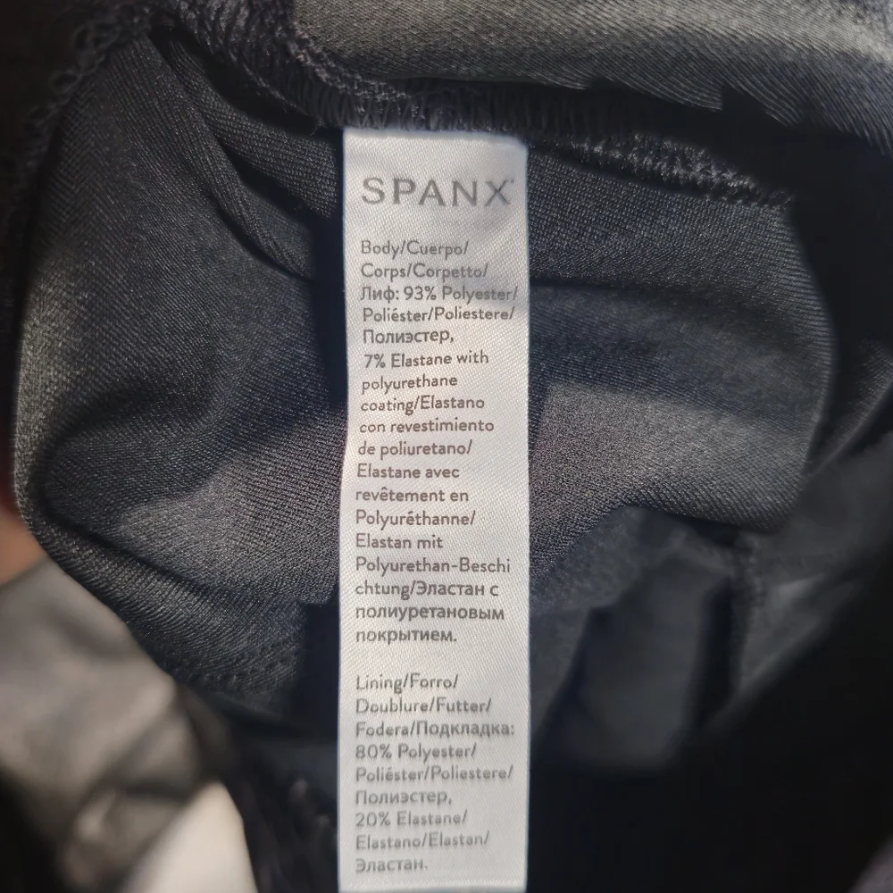 Spanx Faux Leather Brown Jogger Size M - Picture 7 of 11